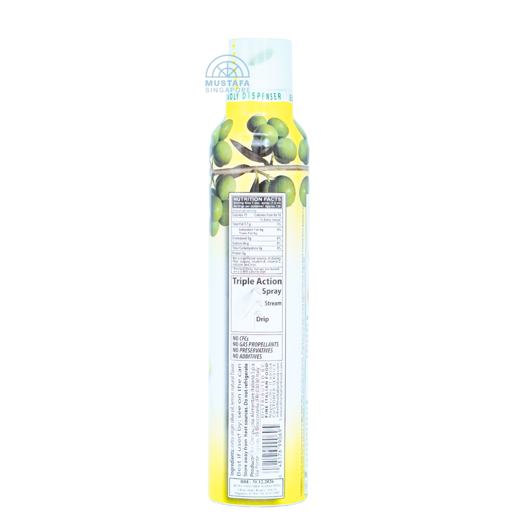 Mantova Lemon Flavoured Spray Extra Virgin Olive Oil 227ml
