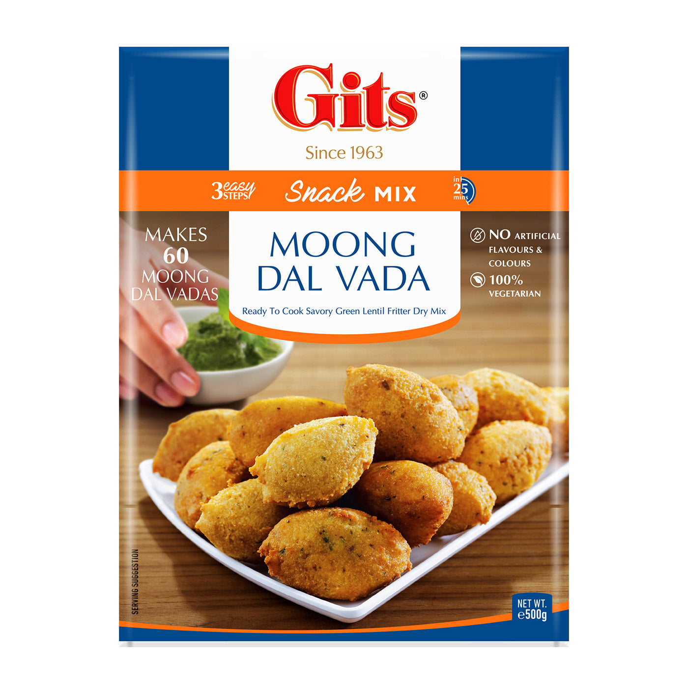 Gits Moong Dal Vada Snack Mix 500g