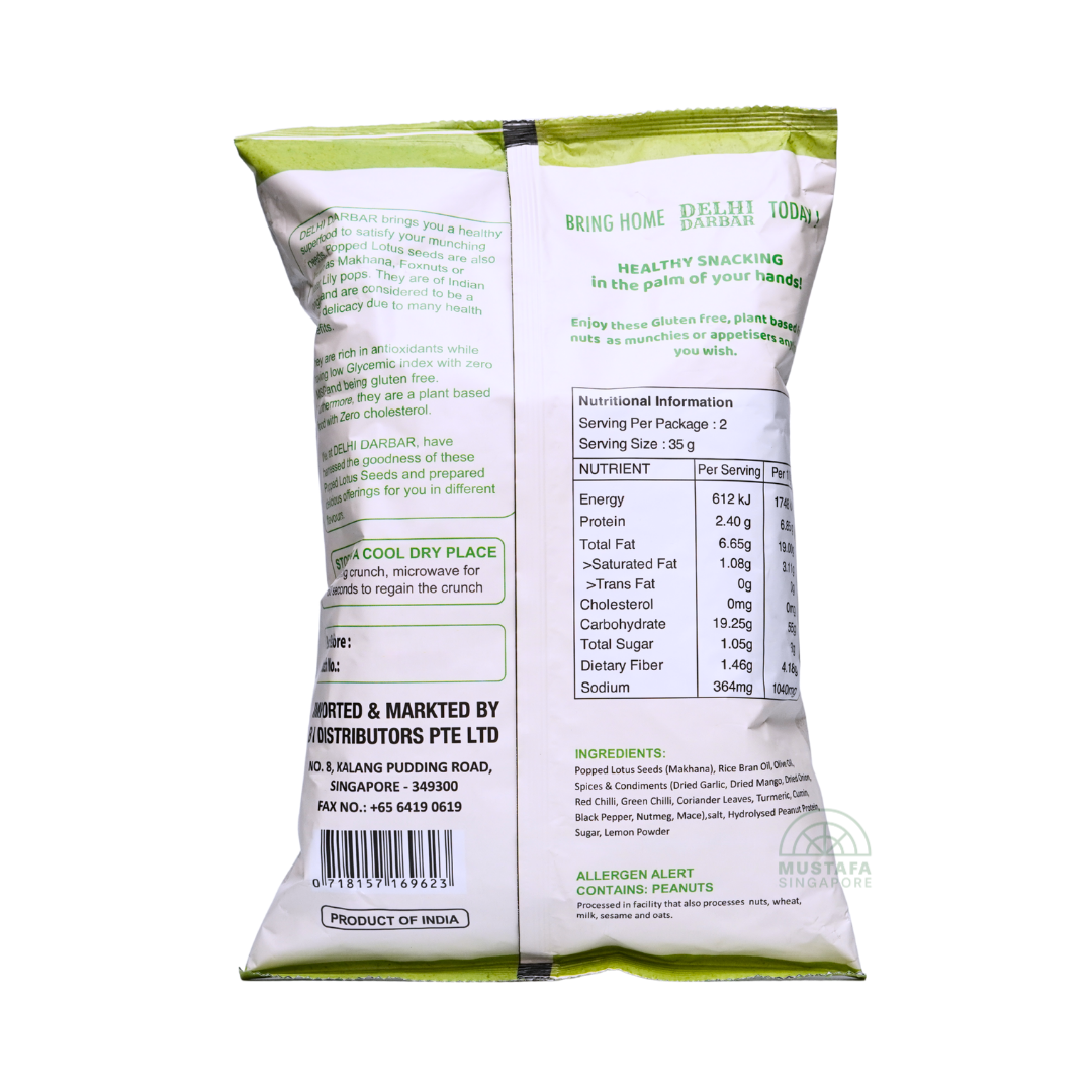 Popped Lotus Seed Makhana Lime and Chilli 70g