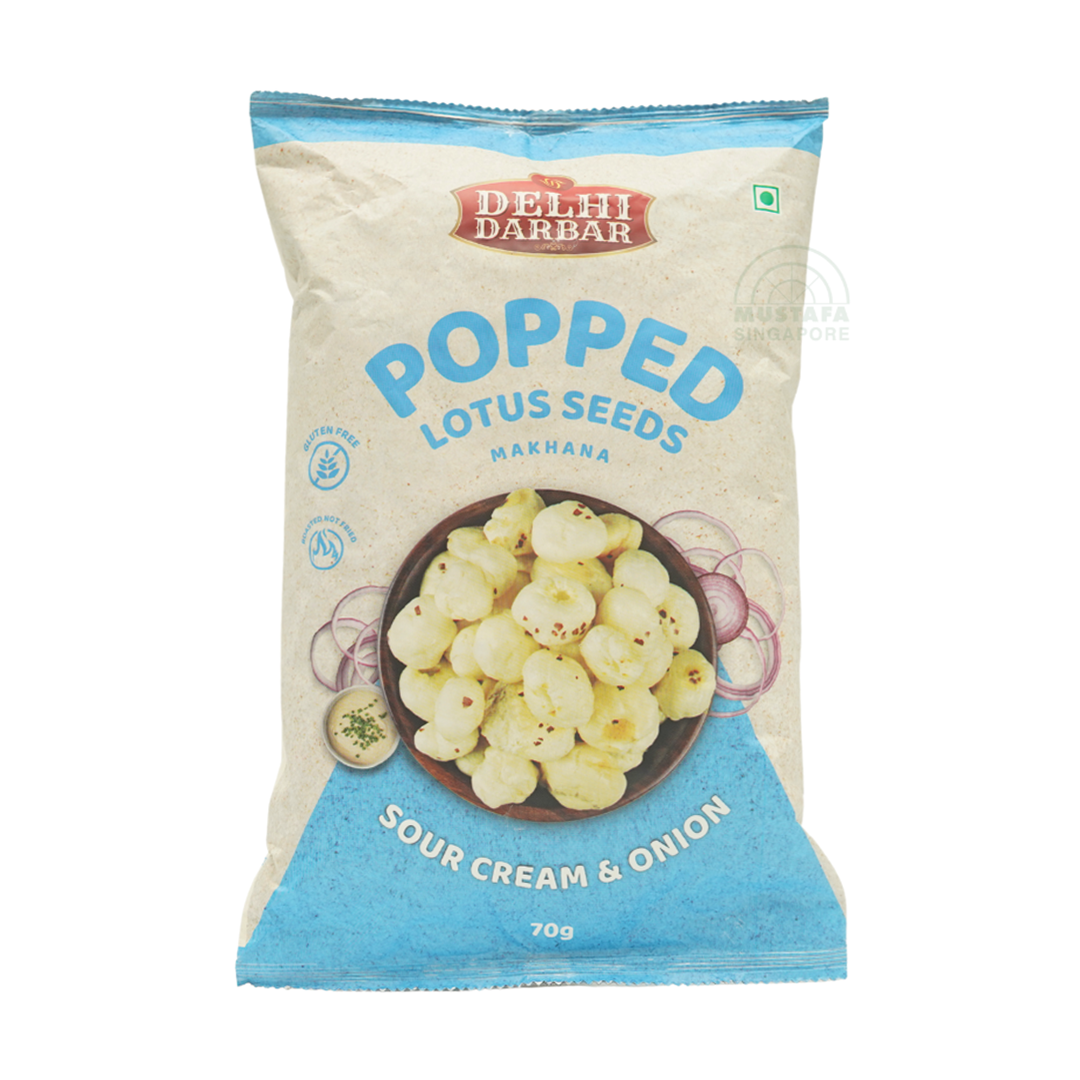 Popped Lotus Seeds Makhana Sour Cream & Onion 70g