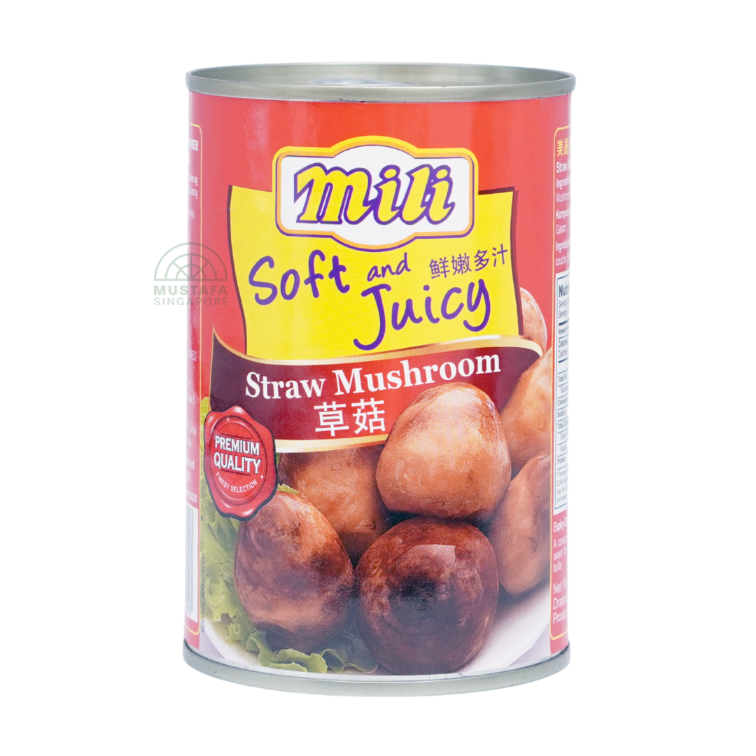 Mili Soft & Juicy Straw Mushroom 425g