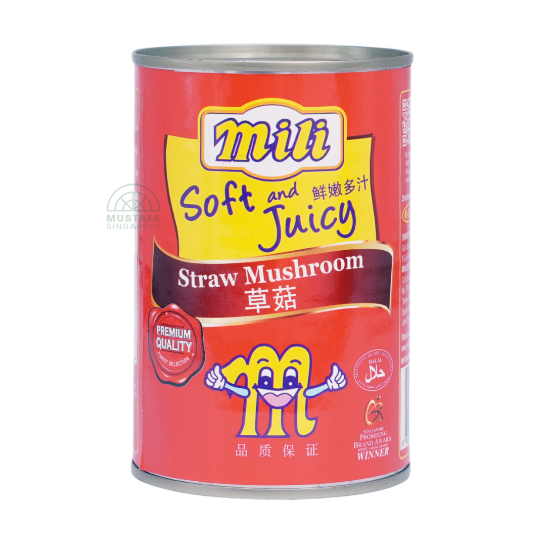 Mili Soft & Juicy Straw Mushroom 425g