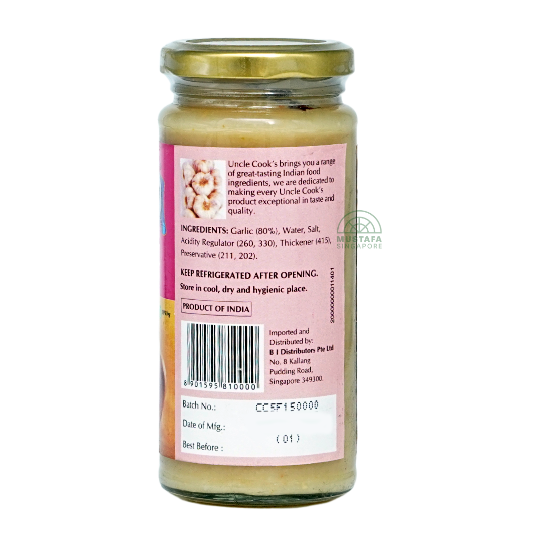 Uncle Cook's Garlic Paste (100% Vegetarian) 260g