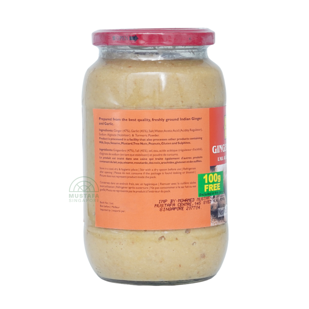 Mother's Recipe Ginger & Garlic Paste (Free 100g) 1.1kg