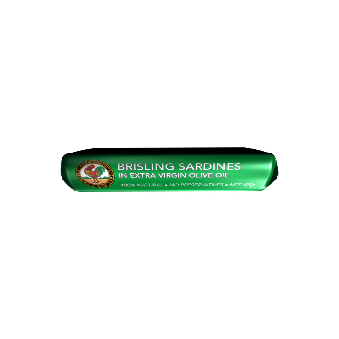 Ayam Brand 
Brisling Sardines in Extra Virgin Olive Oil 105g