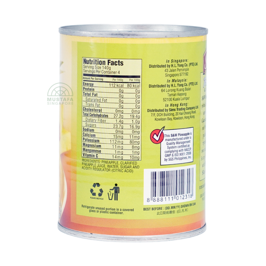 S&W Select Premium Pineapple Slices 567g