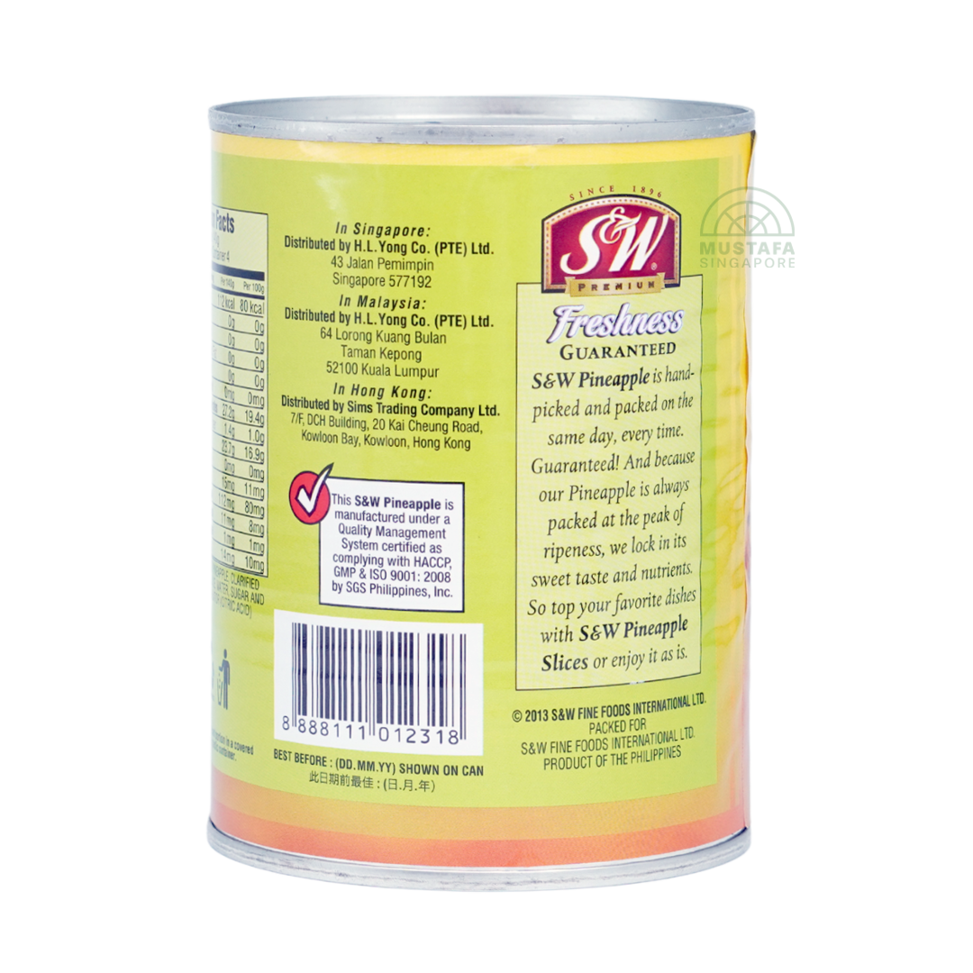 S&W Select Premium Pineapple Slices 567g
