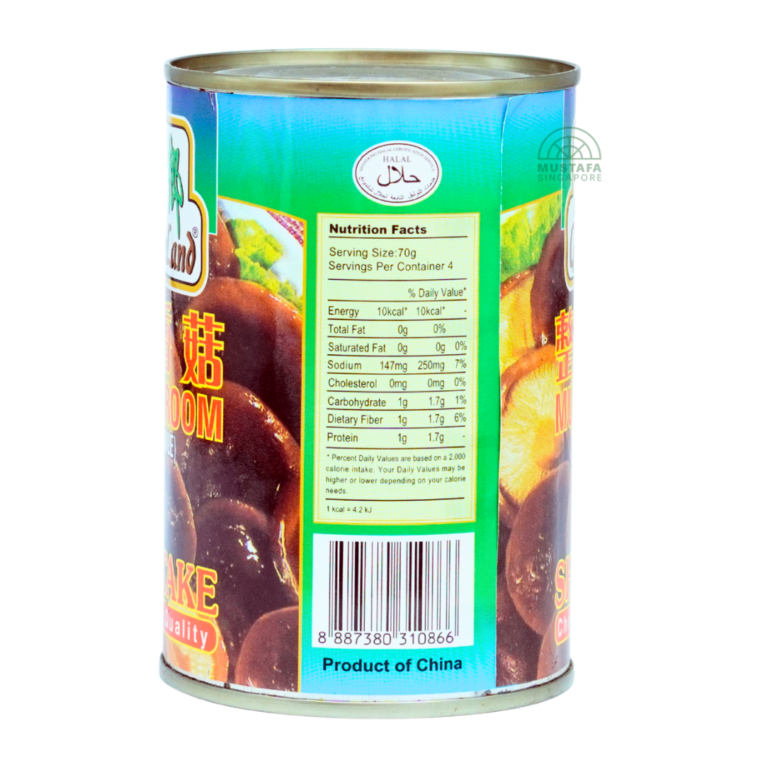 GreenLand Mushroom Whole Shiitake Choice Quality 284g