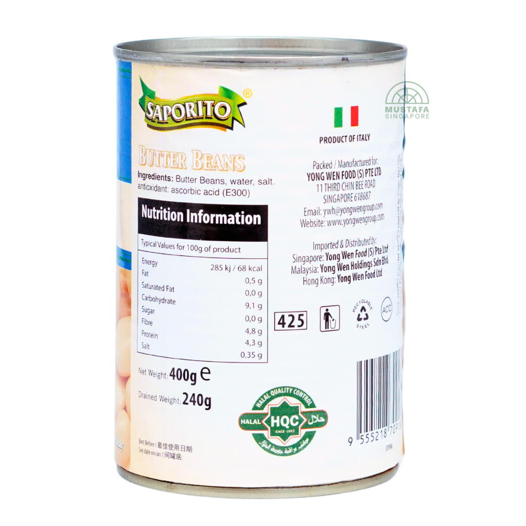 Saporito Butter Beans 400g