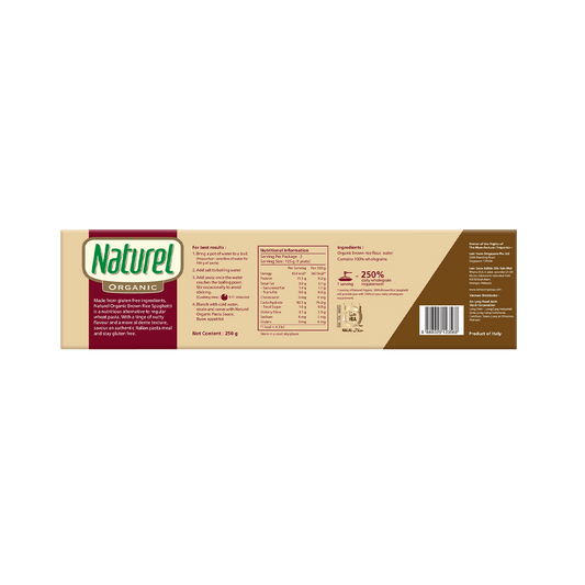Naturel Organic Brown Rice Spaghetti 250g