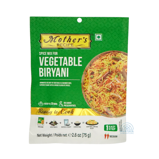 Mother's Recipe Spice Mix for Vegetable Biryani 75g