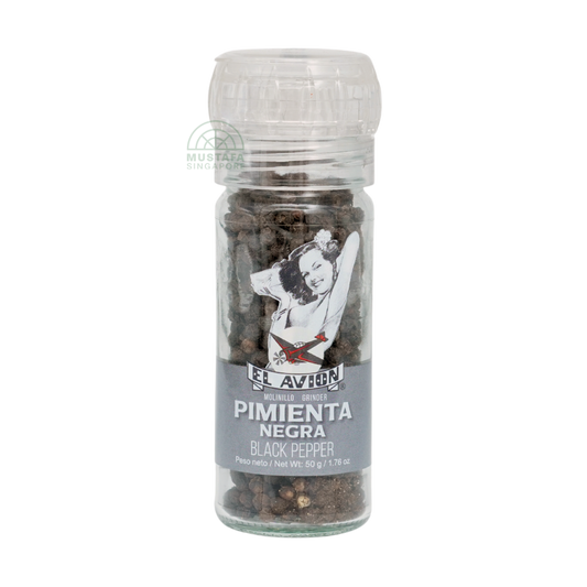 El Avion Black Pepper with Grinder 50g