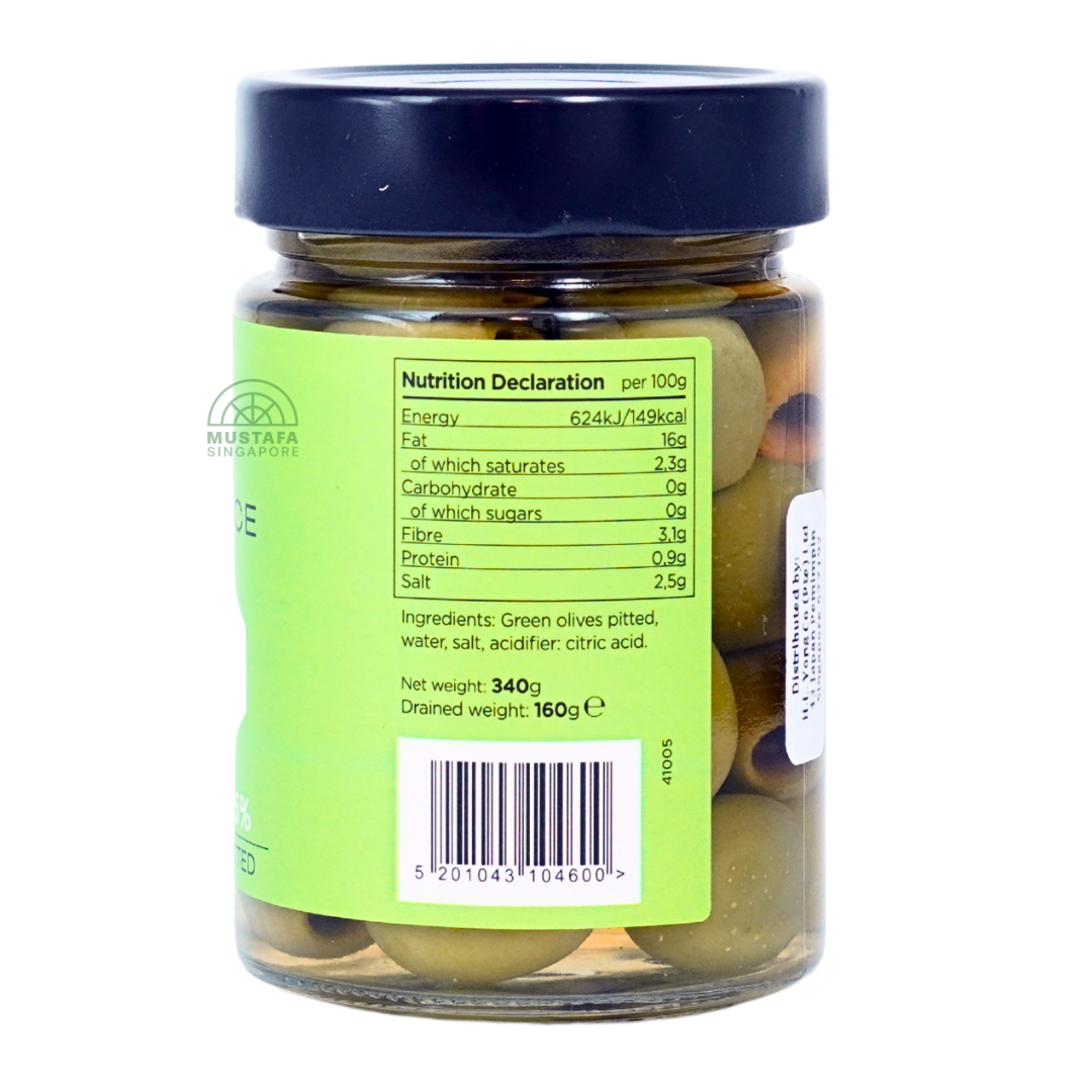 Iliada Low Salt Green Olives Pitted 370g