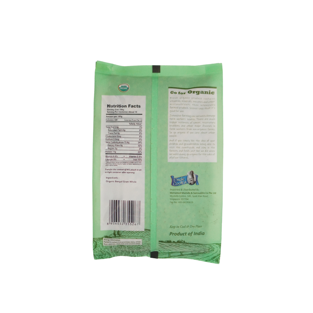 Uncle Cook's Organic Bengal Gram Whole 1000g