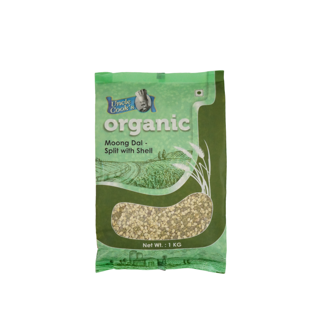 Uncle Cook's Organic Moong Dal Split with Shell 1000g