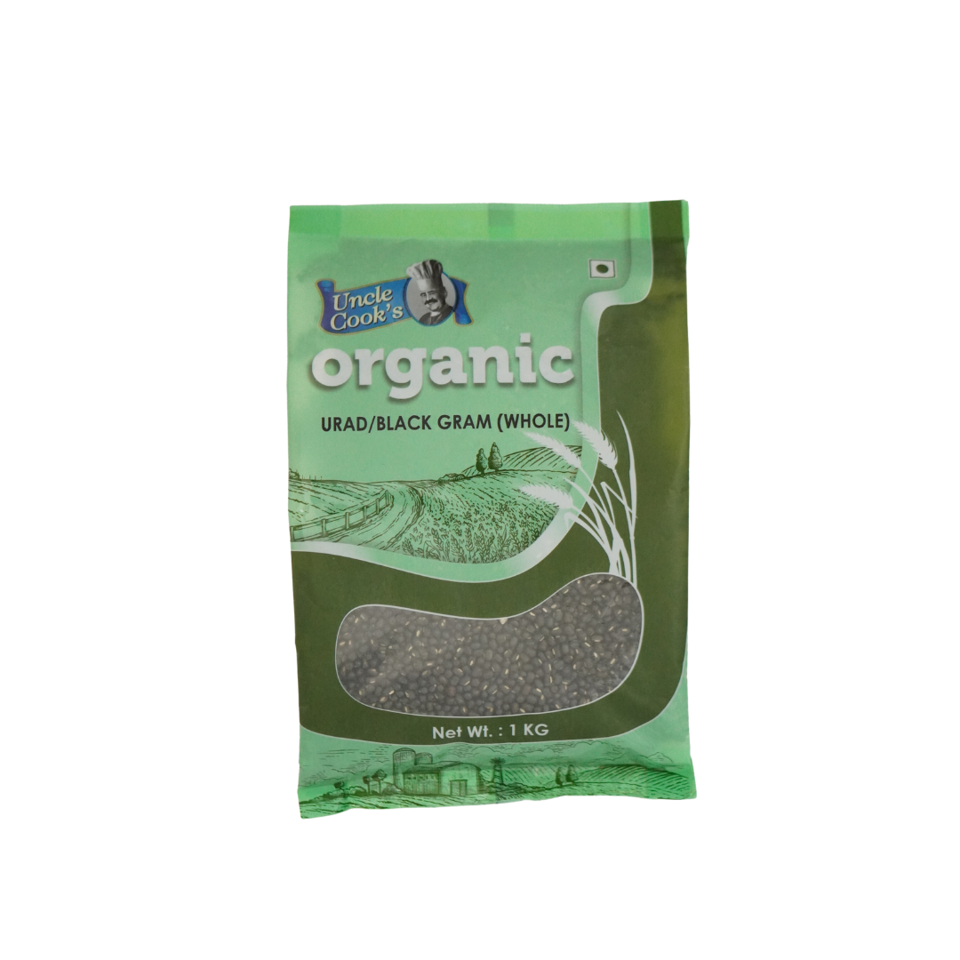 Uncle Cook's Organic Urad Black Gram Whole 1000g