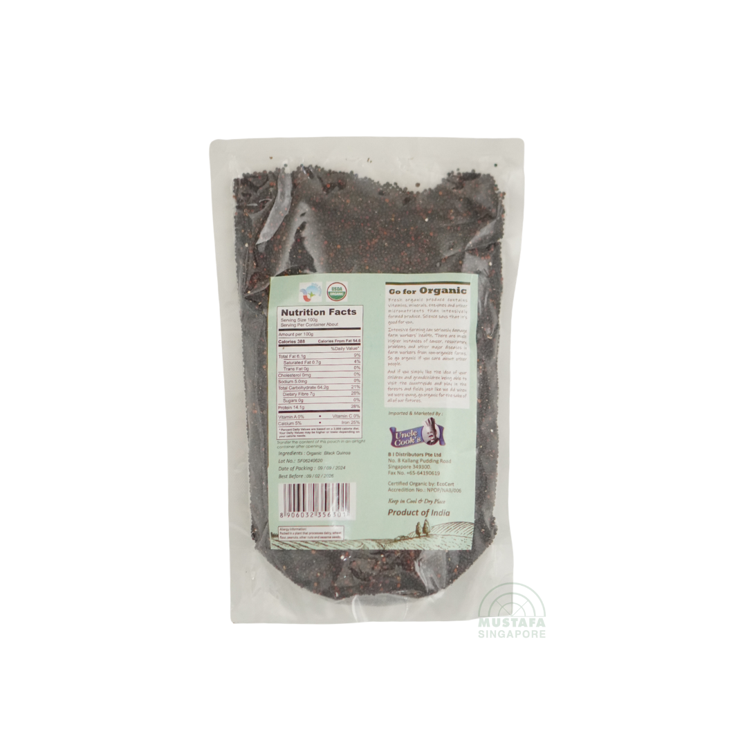 Uncle Cook's Organic Quinoa Black 500g