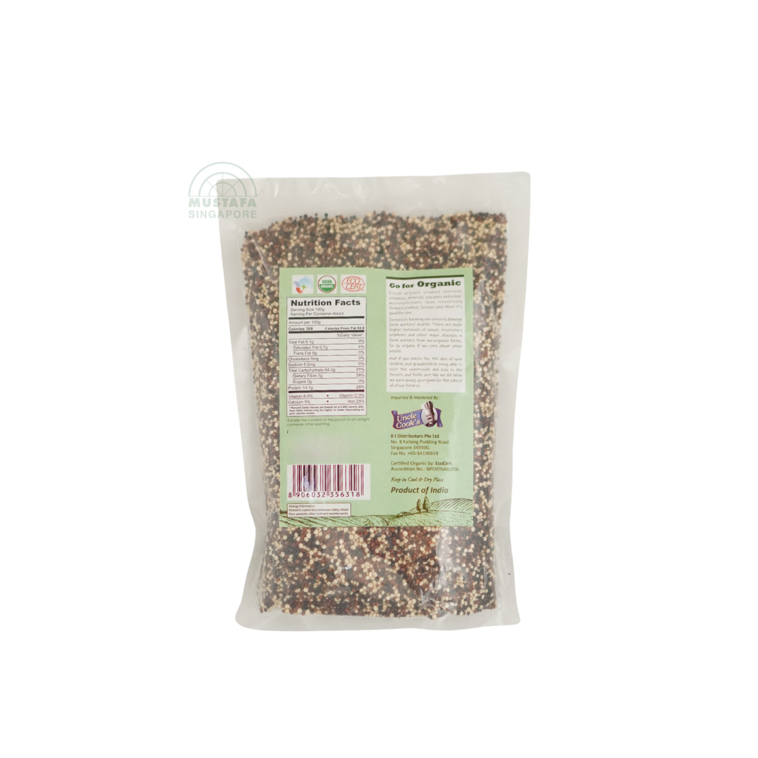 Uncle Cook's Organic Quinoa Tricolor 500g
