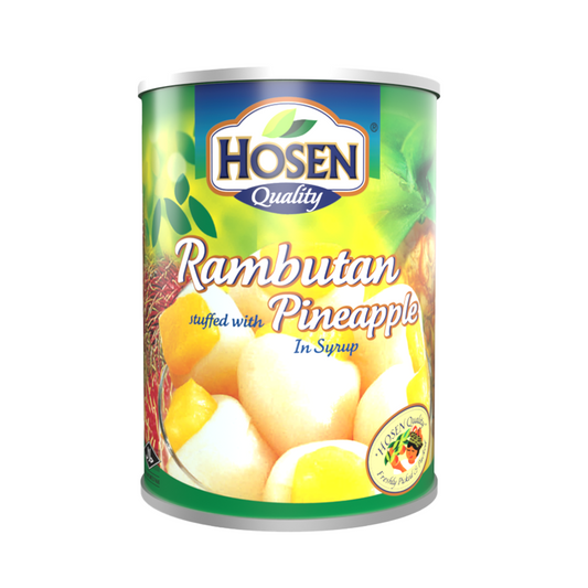 Hosen Rambutan Stuffed with Pineapple in Syrup 565g