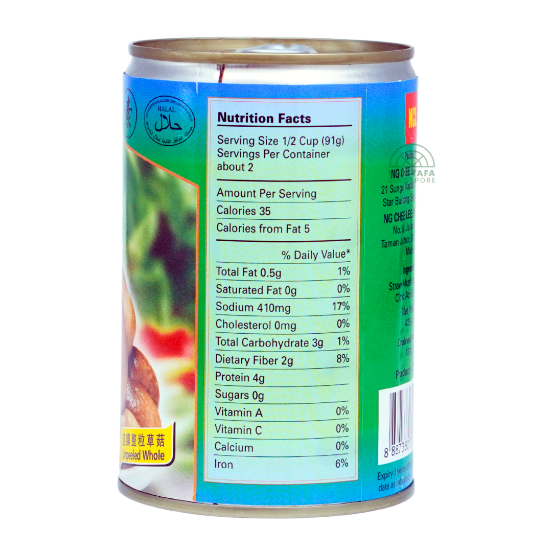 GreenLand Straw Mushroom Unpeeled Whole 425g