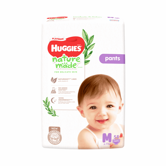 Huggies Platinum Naturemade Pants M 58s
