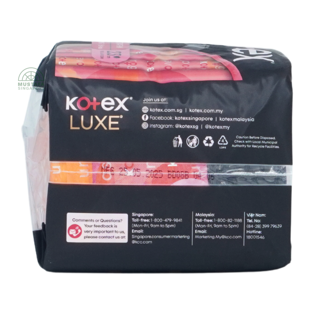 Kotex Luxe Ultrathin Overnight Wing 23cm 16s