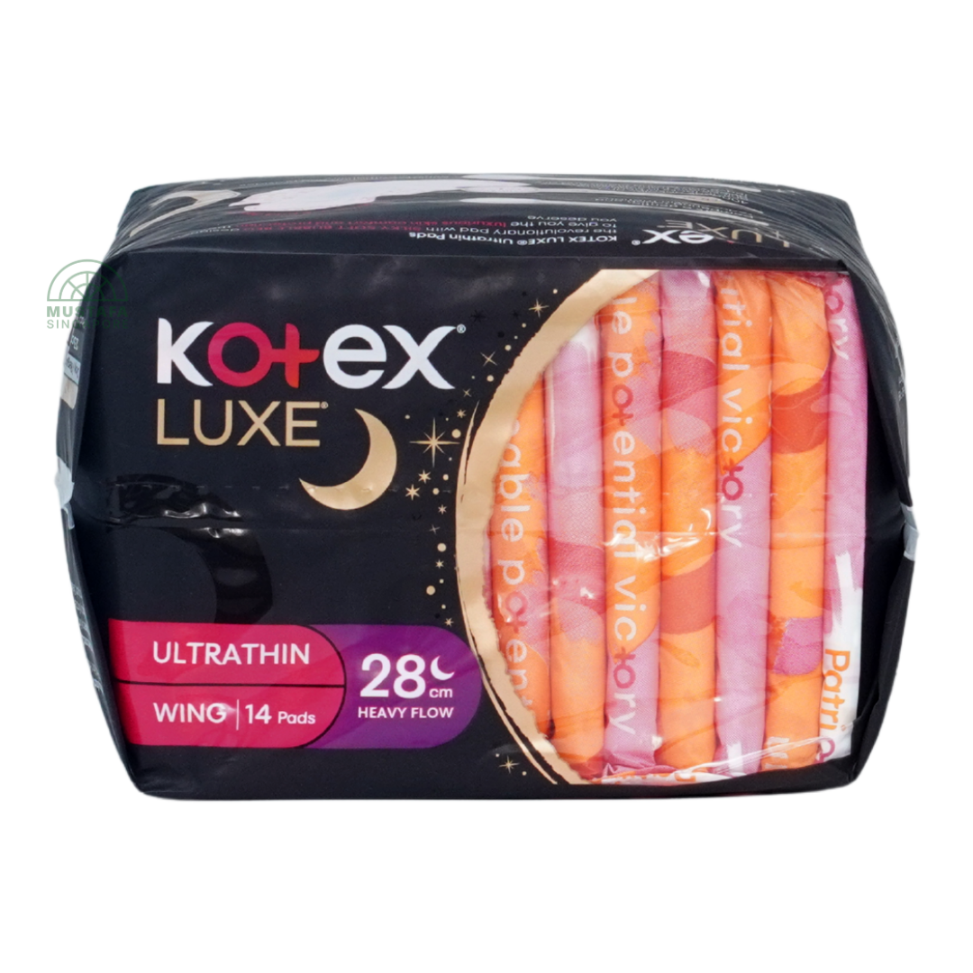 Kotex Luxe Ultrathin Overnight Wing 28cm 14s