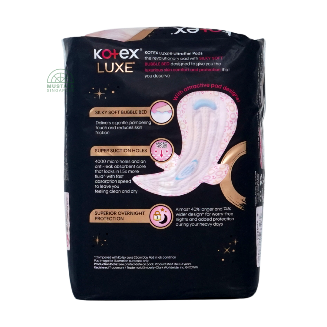 Kotex Luxe Ultrathin Overnight Wing 32cm 12s