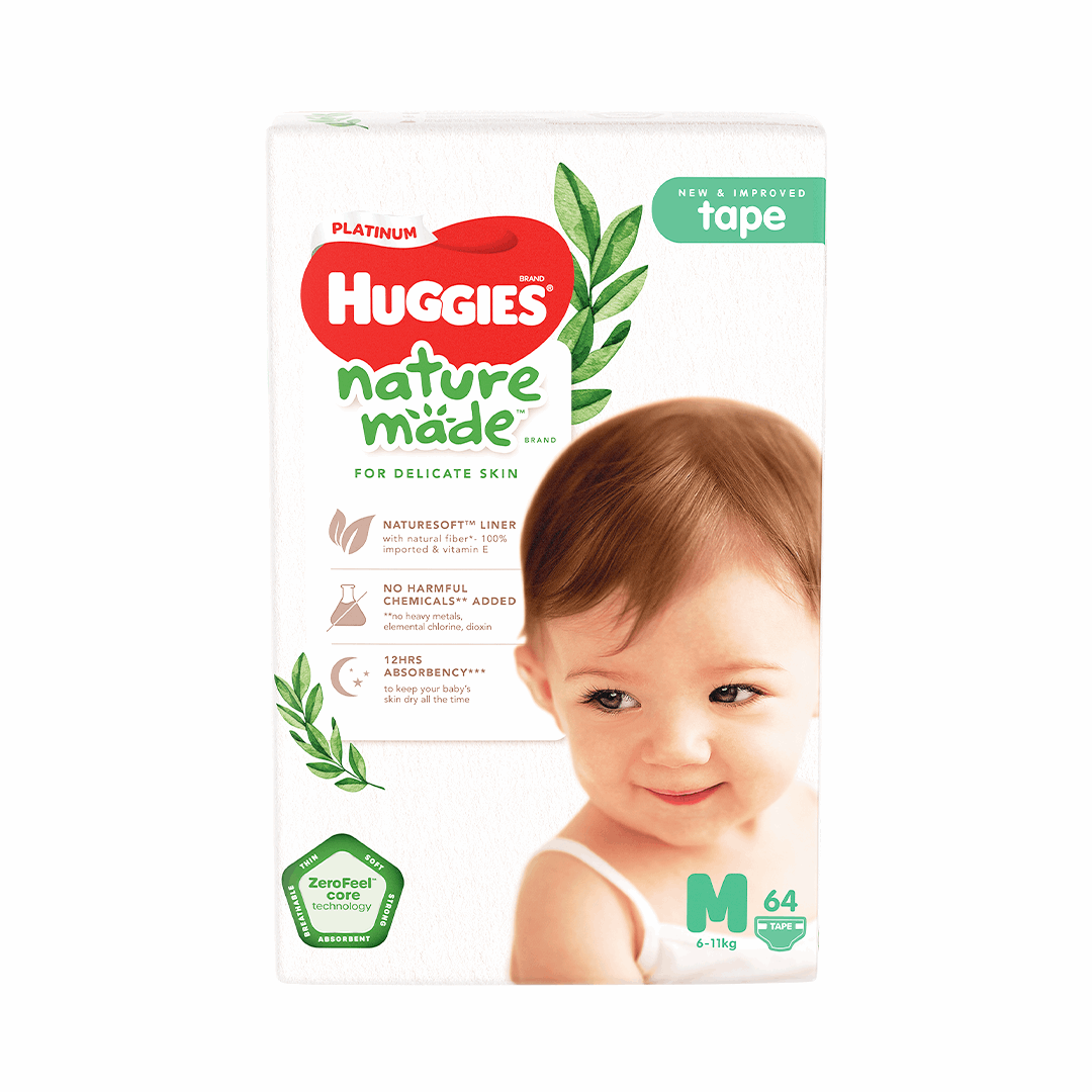 Huggies Platinum Naturemade M 64s