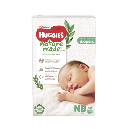 Huggies Platinum Naturemade Newborn 60s