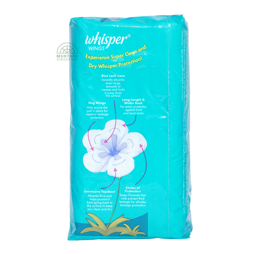 Whisper Heavy Flow & Overnight Wings 28cm 16s