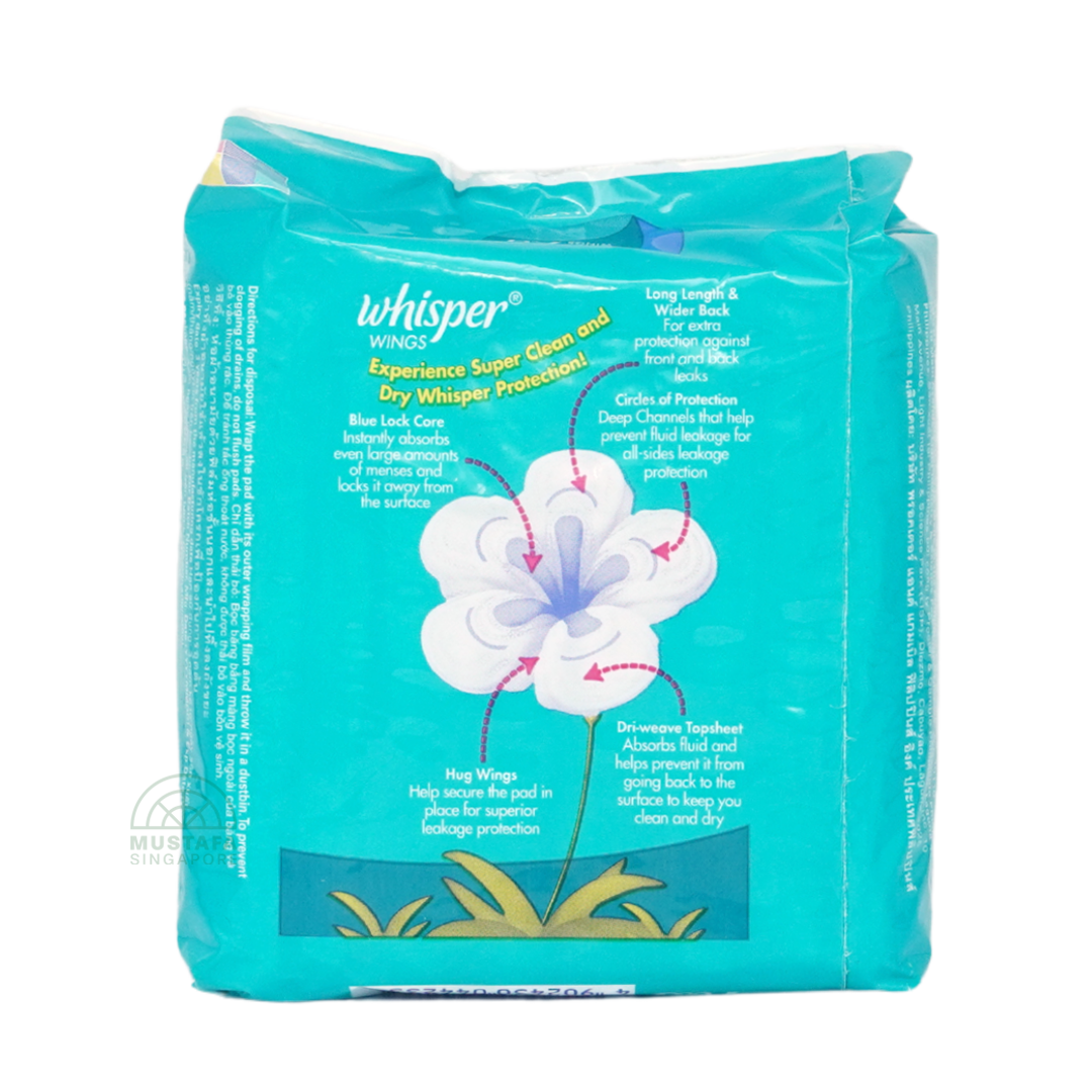 Whisper Heavy Flow & Overnight Wings Protect 28cm 8s