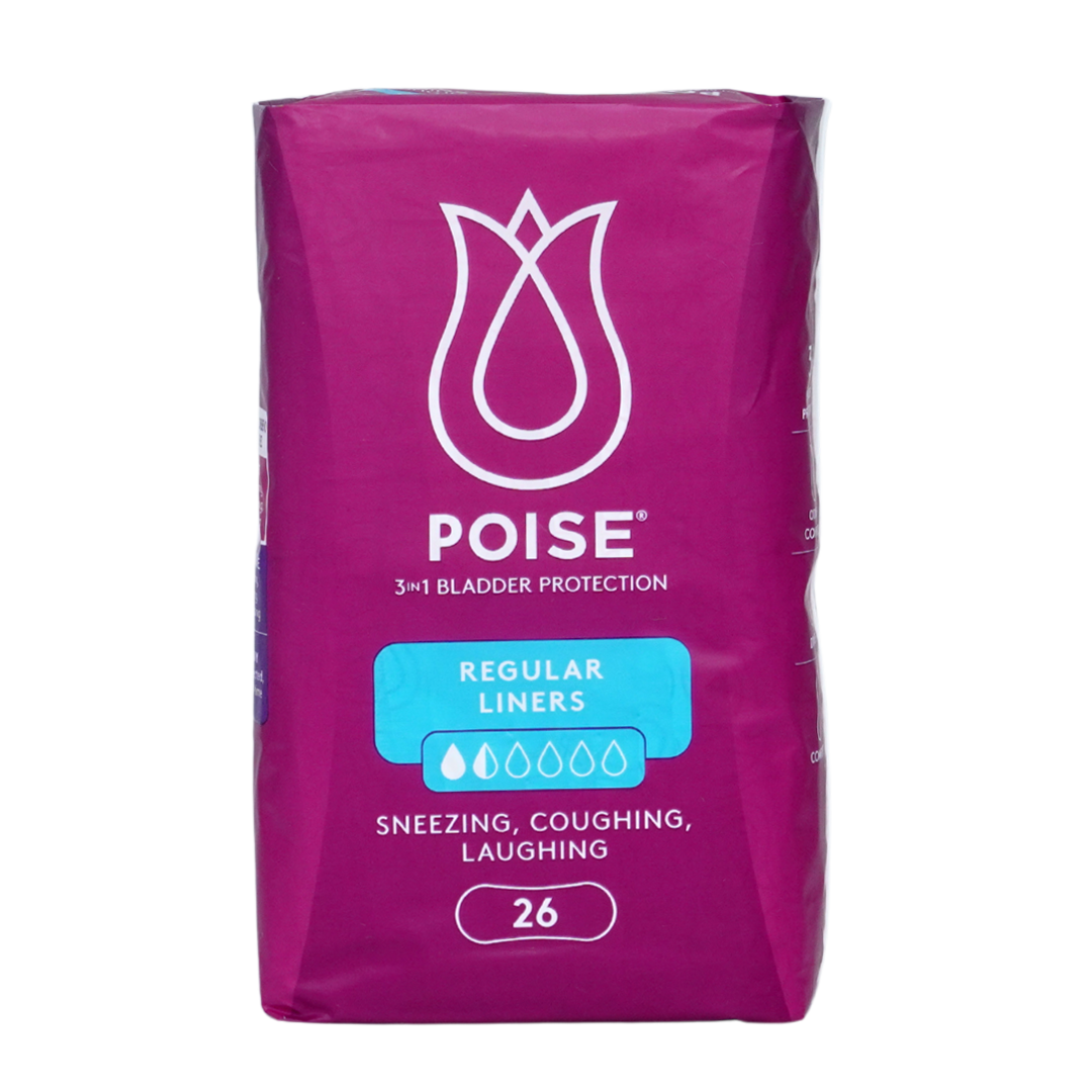 Poise Liners Regular 19cm 26s