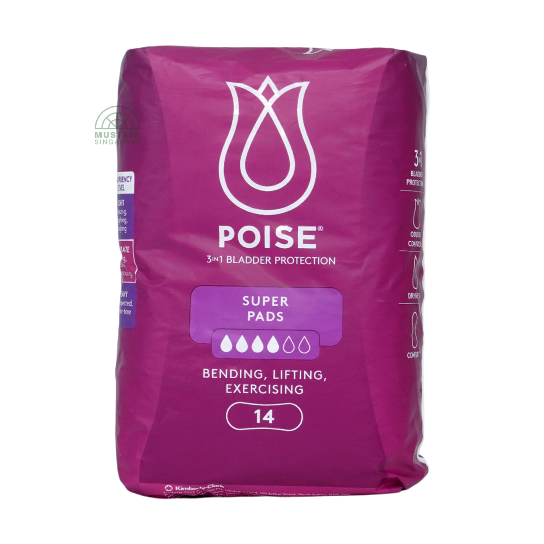 Poise Pad Super 27.6cm 14s