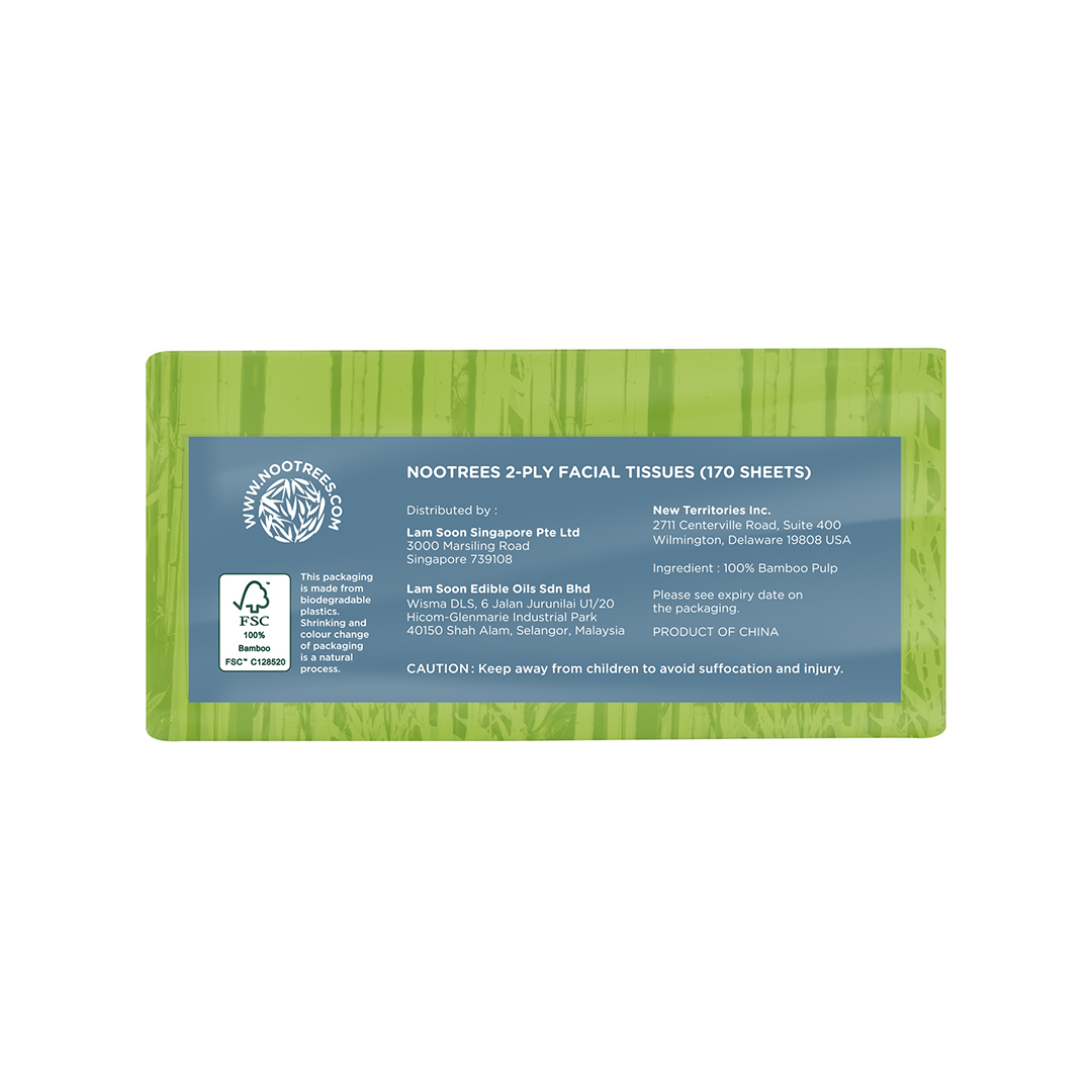 Nootrees Bamboo 2-Ply Soft Pack 170s x 4