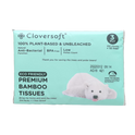 Cloversoft Plant-Based & Unbeached Premium Bamboo Tissues 100s+10s