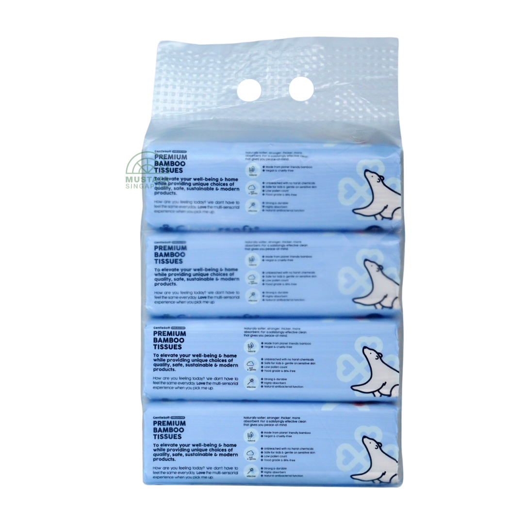 Cloversoft Bamboo Tissue 3PLY 4x130s