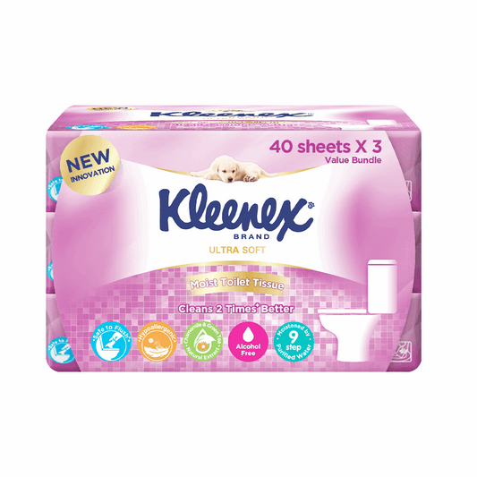 Kleenex Moist Toilet Tissue 3x40s