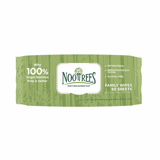 Nootrees Bamboo Wet Wipes Family 80s