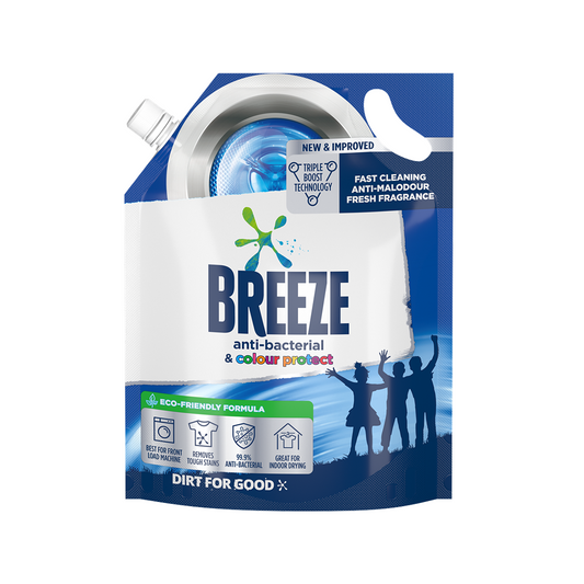 Breeze Laundry Detergent Liquid Anti-Bacterial & Colour Protect 1.5kg