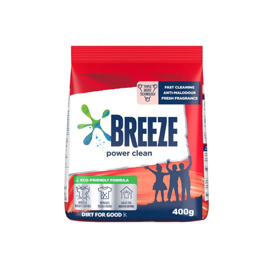 Breeze Laundry Detergent Powder Power Clean 400g