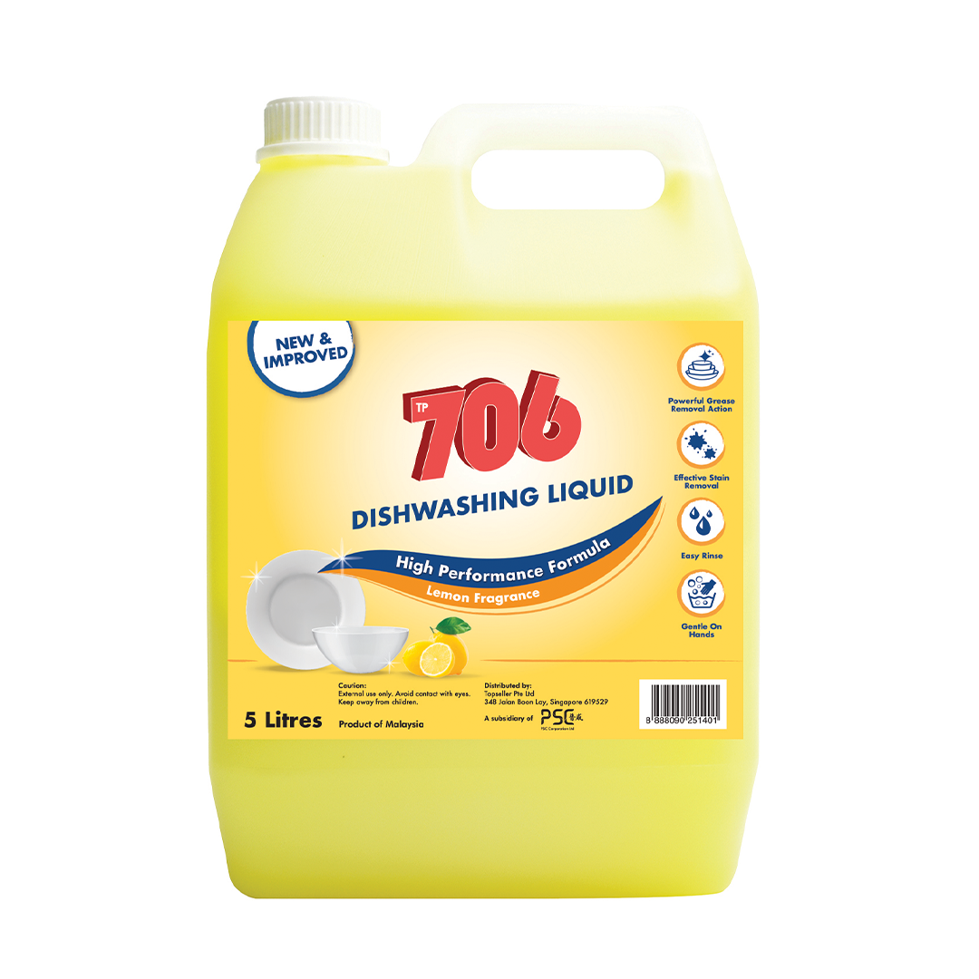 TP706 Dishwashing Liquid 5L Lemon