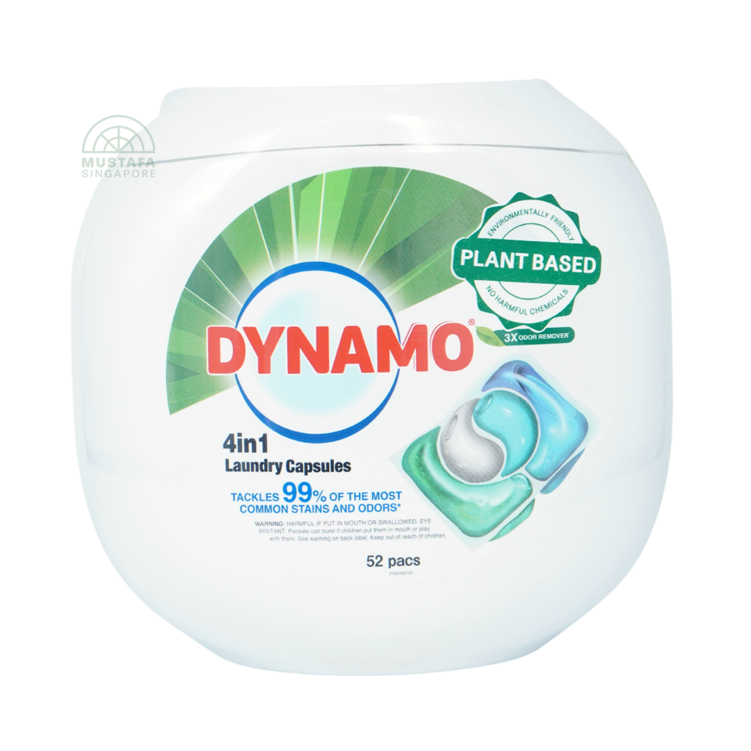 DYNAMO 4 in 1 Laundry Capsules 3X Odor Remover 10ml 52pcs