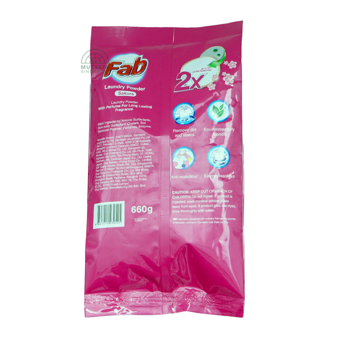 FAB Laundry Powder Sakura 660g
