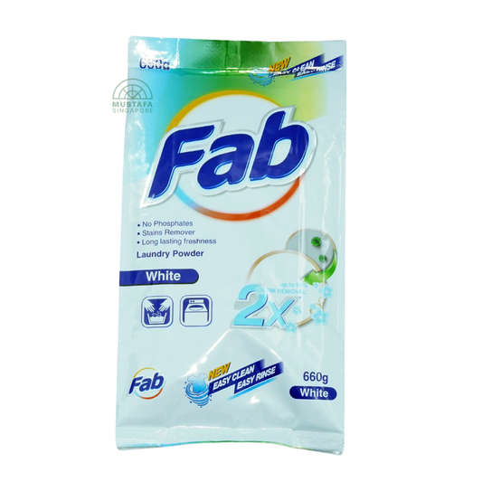 FAB Laundry Powder White 660g