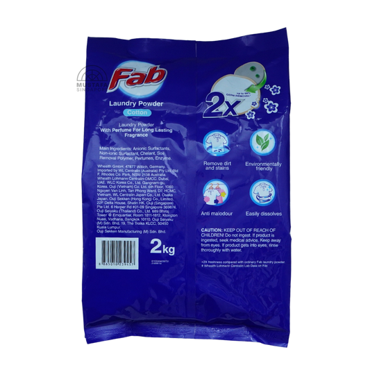 FAB Laundry Powder Cotton 2kg