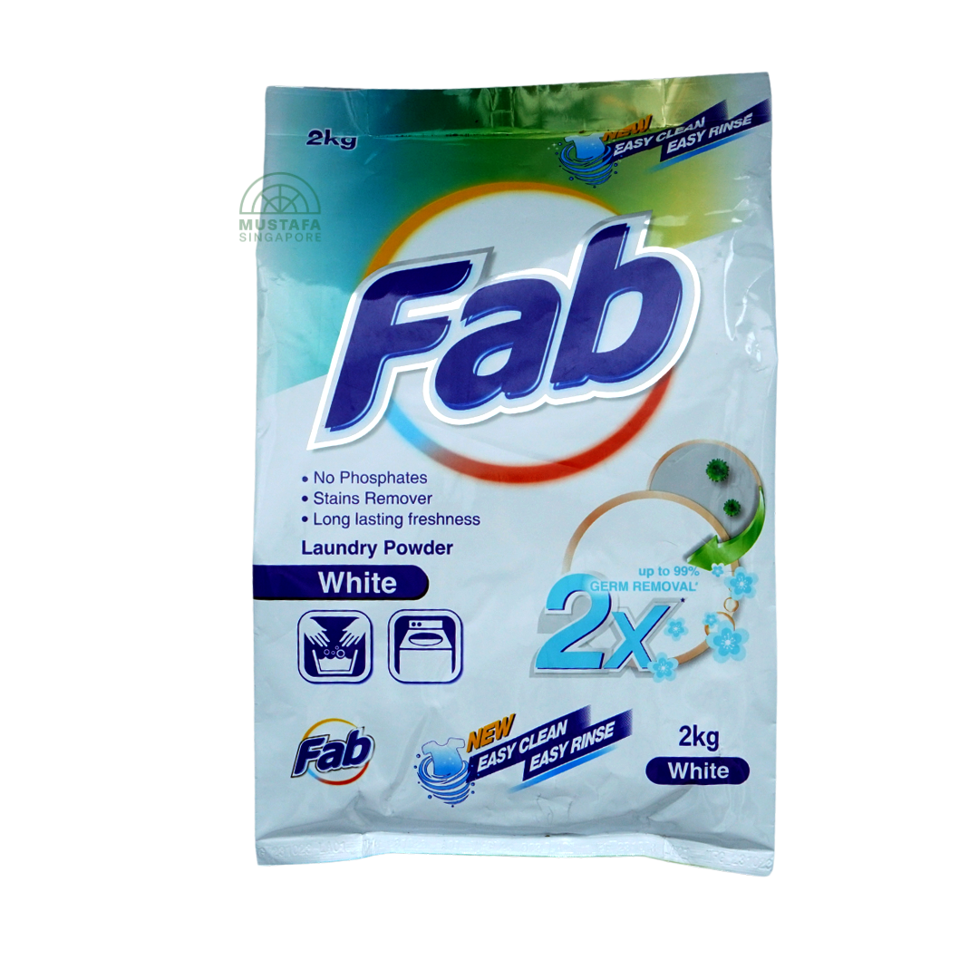 FAB Laundry Powder White 2kg