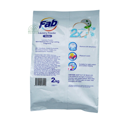 FAB Laundry Powder White 2kg
