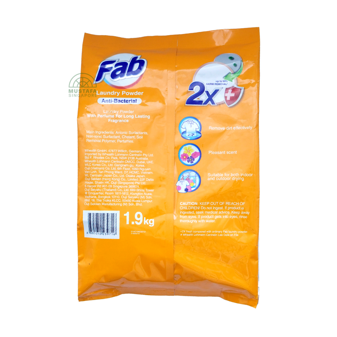 FAB Laundry Powder Anti Bacterial 1.9kg