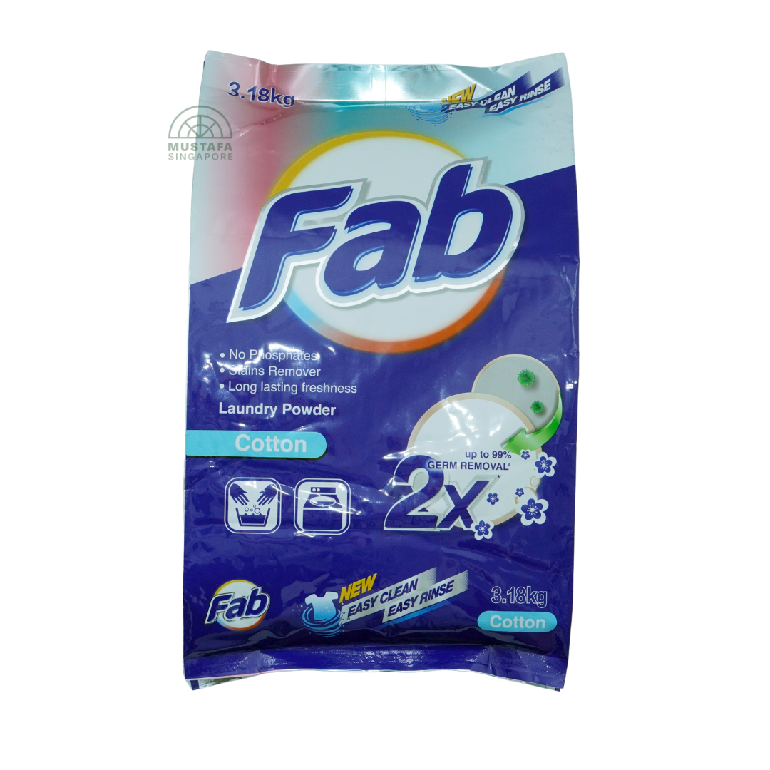 FAB Laundry Powder Cotton 3.18kg